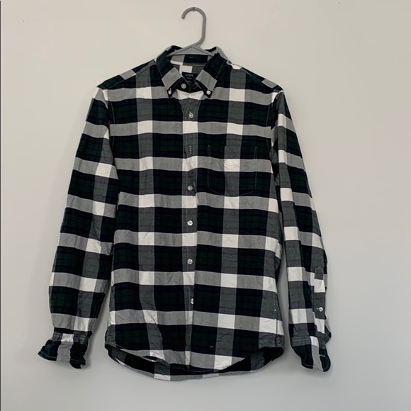 J Crew Slim Oxford Plaid Shirt